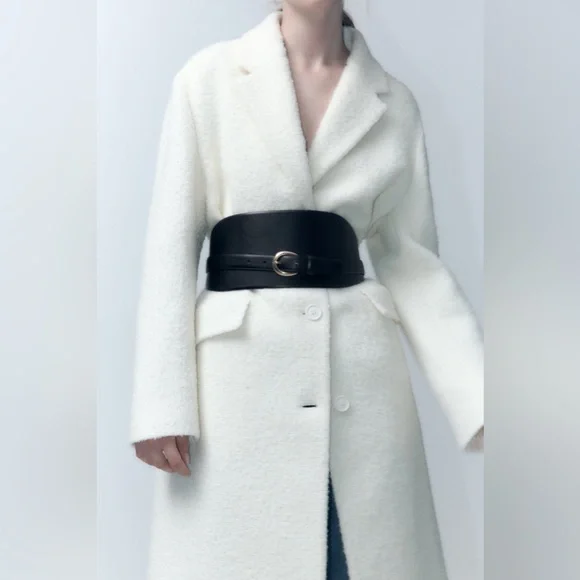 Zara | Accessories | Zara Black 0 Leather Sash Belt | Poshmark display picture 1